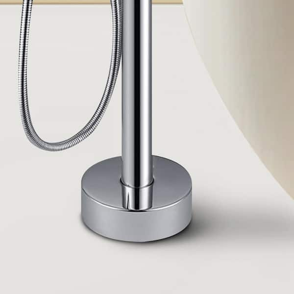 Satico Classical Single-Handle Freestanding Bathtub Faucet with 