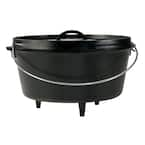 Bayou Classic 8 qt. Pre-seasoned Cast Iron Camp Dutch Oven with Feet 7360 -  The Home Depot