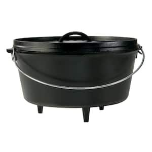 LEXI HOME 6 qt. Durable Cast Iron Dutch Oven Casserole Pot in Cream Enamel  LB5443 - The Home Depot