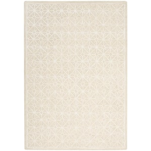 Series 2 by Nicole Curtis Ivory 5 ft. x 7 ft. Contemporary Area Rug