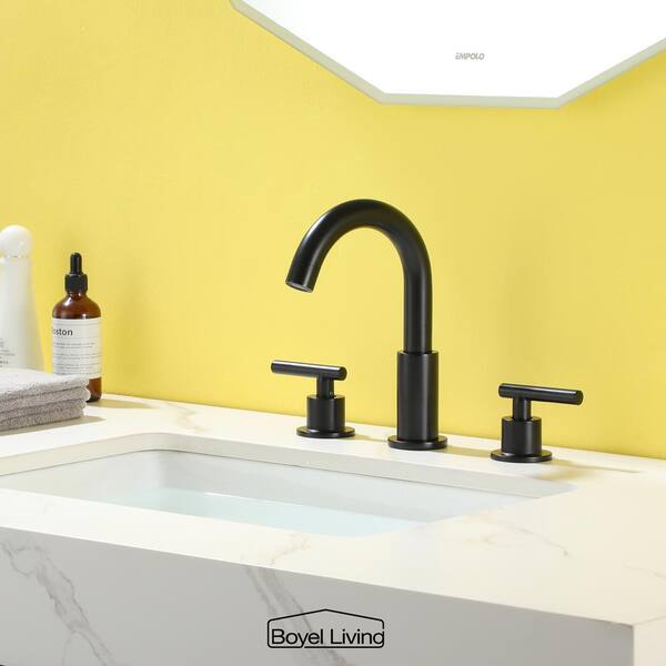 Boyel Living 8 in. Widespread 2-Handle Mid-Arc Bathroom