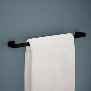 Beaufort 5-Piece Bath Hardware Set 18, 24 in. Towel Bars, Toilet Paper Holder, Towel Holder, Towel Hook in Matte Black