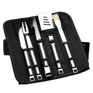 Cubo Essentials 6-Pieces Stainless Steel BBQ Set with Folding Bag