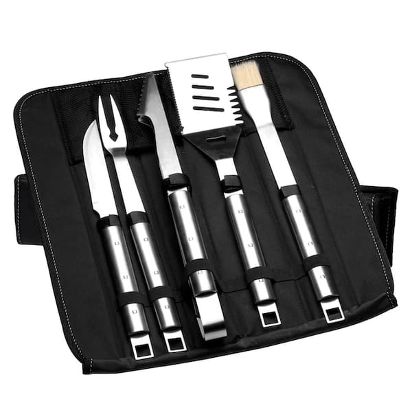 BergHOFF Cubo Essentials 6-Pieces Stainless Steel BBQ Set with Folding Bag