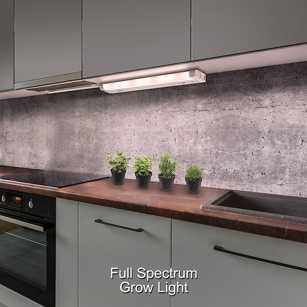 18 inch Kitchen Pantry Laundry Room LED Under Cabinet Strip Light Adjustable Beam Grow Mode for Indoor Gardening