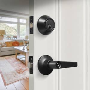 Oil-Rubbed Bronze Entry Door Handle Combo Lock Set with Deadbolt and 24 KW1 Keys Total (6-Pack, Keyed Alike)