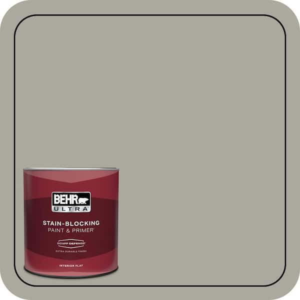 BEHR ULTRA 1 qt. #ECC-48-1 Winter Rye Extra Durable Flat Interior Paint & Primer