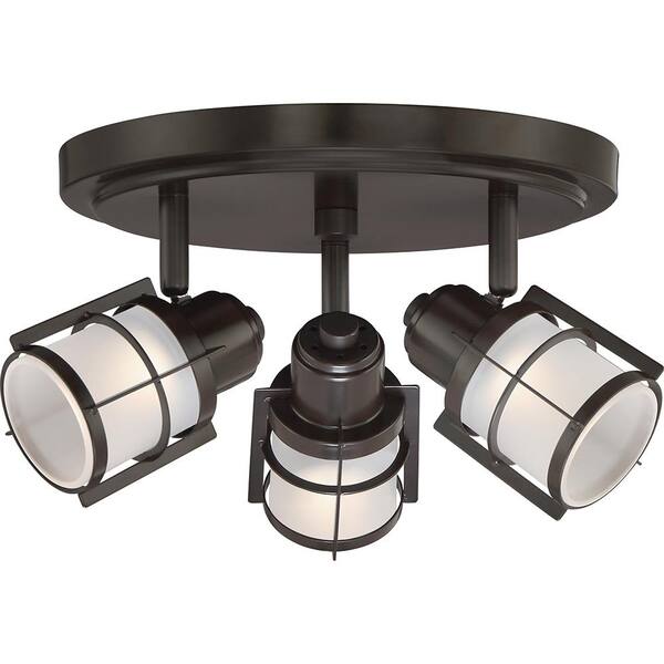 Quoizel Winside 11.75 in. Western Bronze LED Flush Mount