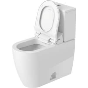 2-Piece 1.28 GPF Single Flush Elongated Toilet in White (Seat Included)