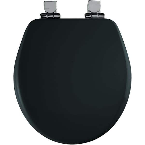 Church Round Closed Front Toilet Seat in Black