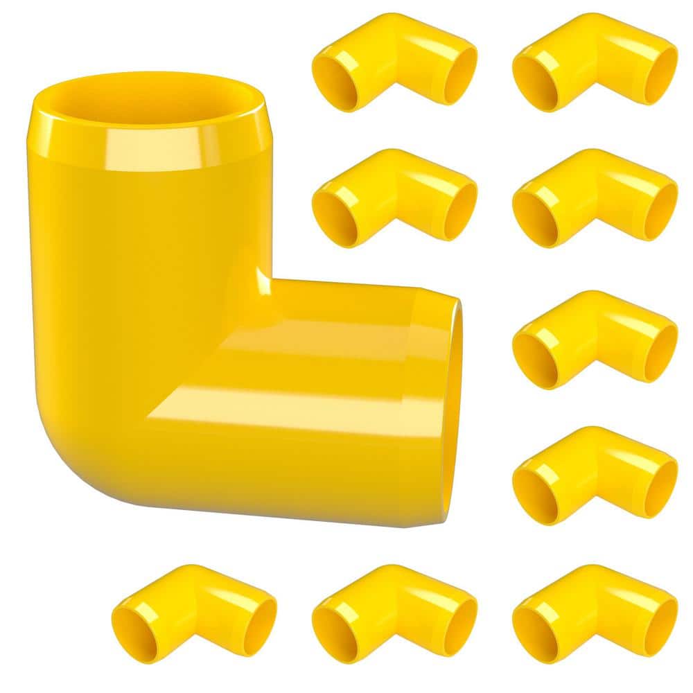 3/4 in. Furniture Grade PVC 90-Degree Elbow in Yellow (8-Pack) price history on PriceWatchPro