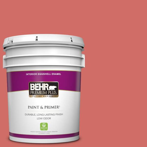 BEHR PREMIUM PLUS 5 gal. #M160-6 Matadors Cape Eggshell Enamel Low Odor Interior Paint & Primer