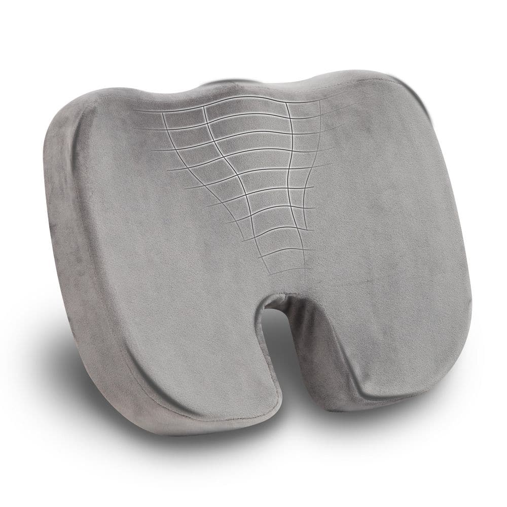 18 in. L x 13.5 in. W x 2.75 in. H Office Ergonomic Chair Cushion Memory Foam, Gray price history on PriceWatchPro