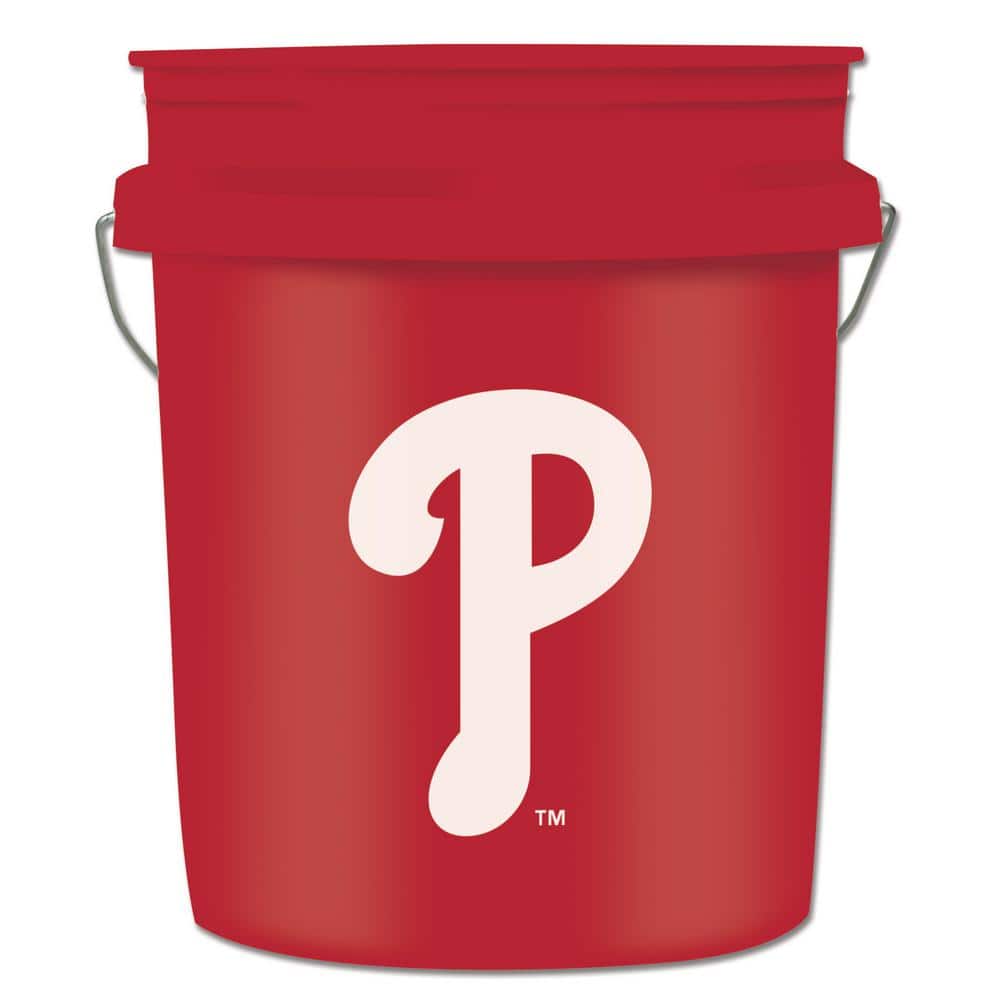 Phil Bucket Leaktite MLB Phillies 5 gal. Red Bucket 0250519 - The Home Depot