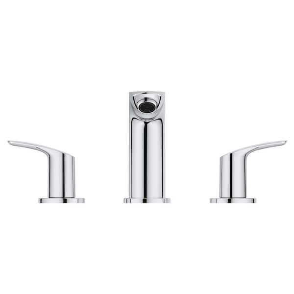 Eurosmart 8 in. Widespread 2-Handle Bathroom Faucet in StarLight Chrome