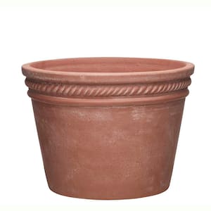Michelle Medium 11.8 in. x 8.94 in. 10 qt. Terracotta Clay Outdoor Planter Pot