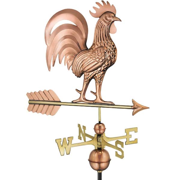 Good Directions Proud Rooster Weathervane - Pure Copper