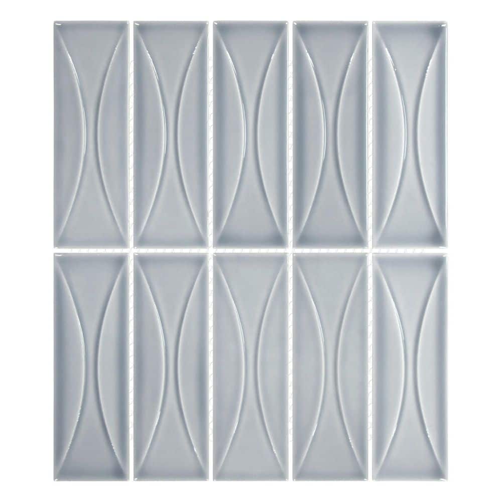 3D Eye Deco Gray 10.2 in. x 11.8 in. Glazed Recycled Glass Handmade Wall Mosaic Tile (4.43 sq. ft. /Case) price history on PriceWatchPro