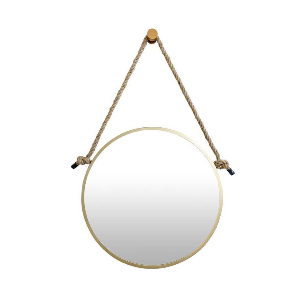 15.75 in. W x 15.75 in. H Round Metal Framed Wall Mount Modern