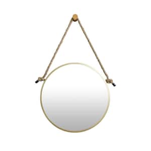 15.75 in. W x 15.75 in. H Round Metal Framed Wall Mount Modern Decorative Bathroom Vanity Mirror
