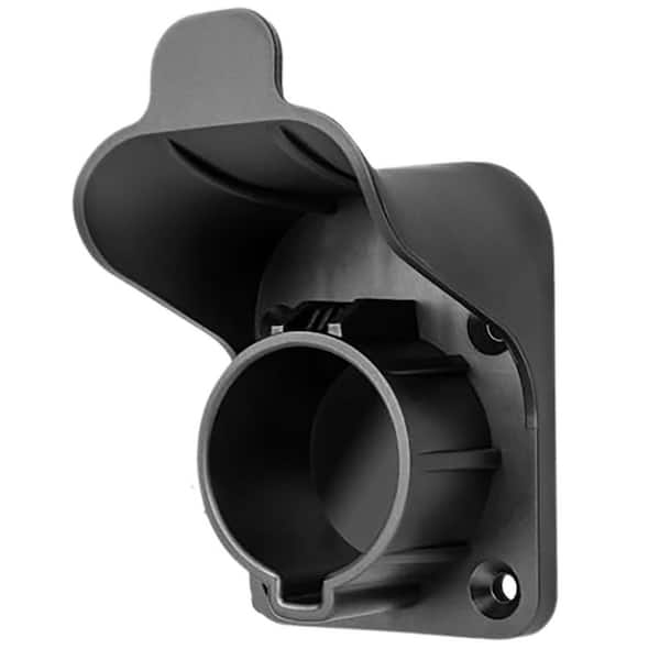 Electric Vehicle J1772 Charger Cable Hanger Wall Mount Organizer Nozzle Holster Dock Cord Hook Indoor Outdoor