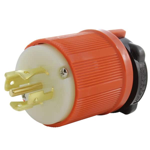AC WORKS NEMA 20 Amp 3-Phase 120/208-Volt 3PY 5-Wire Locking Male Plug with UL C-UL Approval