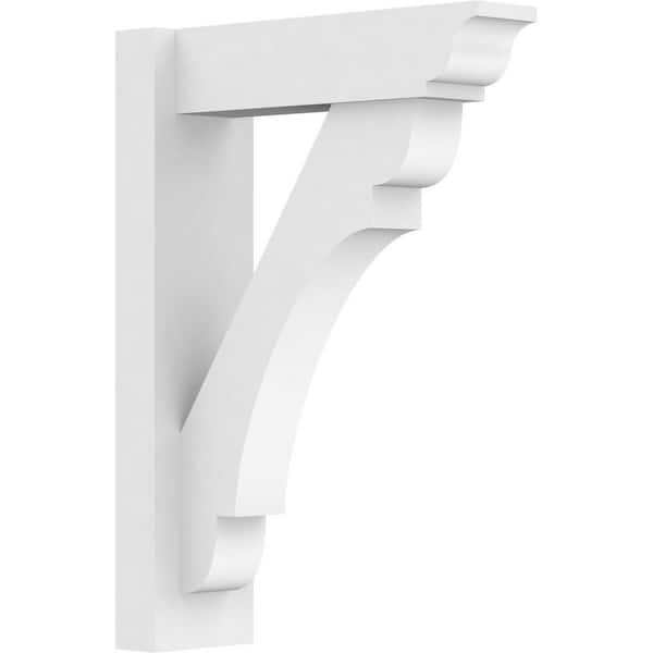 Ekena Millwork Olympic 5 in. W x 22 in. H x 16 in. D Signature Urethane Polyurethane Outlooker with Traditional Ends