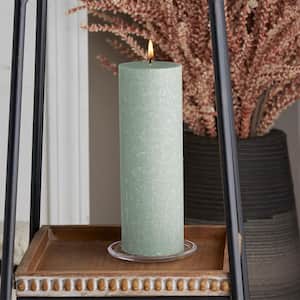 3 in. x 9 in. Timberline Sage Green Unscented Pillar Candle