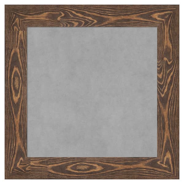 Amanti Art Bridge Brown 26 in. x 26 in. Framed Magnetic Board