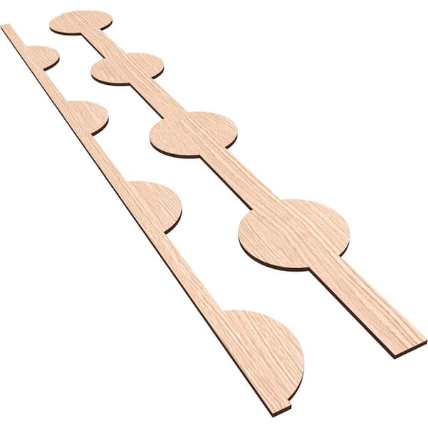 Ekena Millwork Bridgeport 47 in. H x 0.25 in. W Slatwall Panels in Red Oak 12-Pack