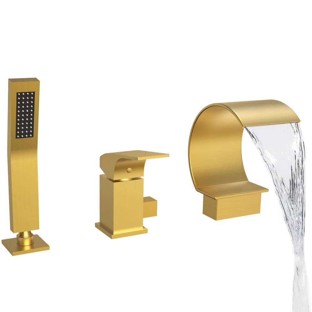 CRANACH SingleHandle TubMount Roman Tub Faucet with Hand Shower in