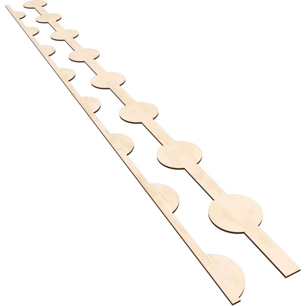 Ekena Millwork Bridgeport 94 in. H x 0.25 in. W Slatwall Panels in Birch 12-Pack