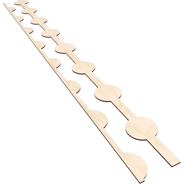 Ekena Millwork Bridgeport 94 in. H x 0.25 in. W Slatwall Panels in Birch 12-Pack