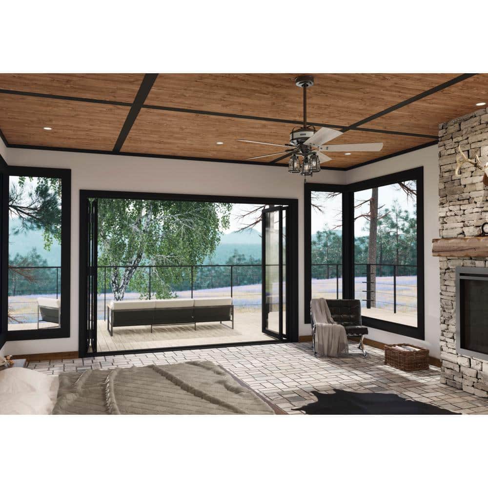 Oakland 52" Noble Bronze and Wood Ceiling Fan with Light Kit