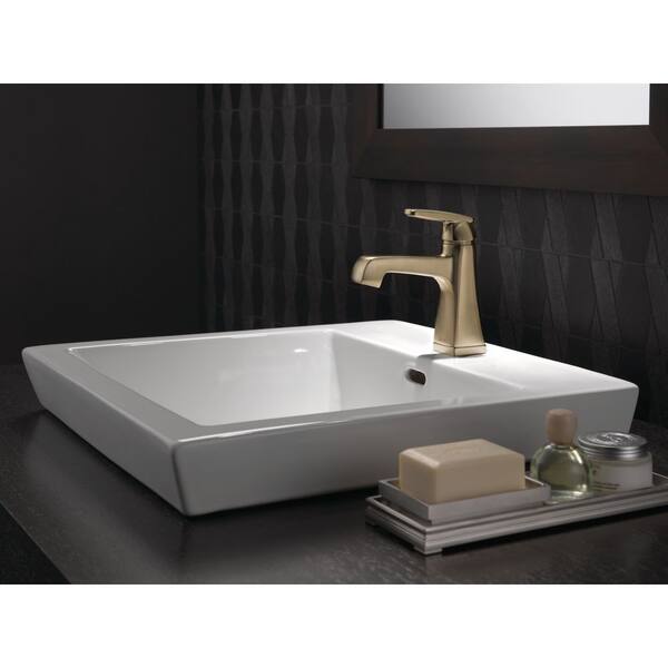 Delta Ashlyn Gold Single Handle Single Hole High Arc Bathroom