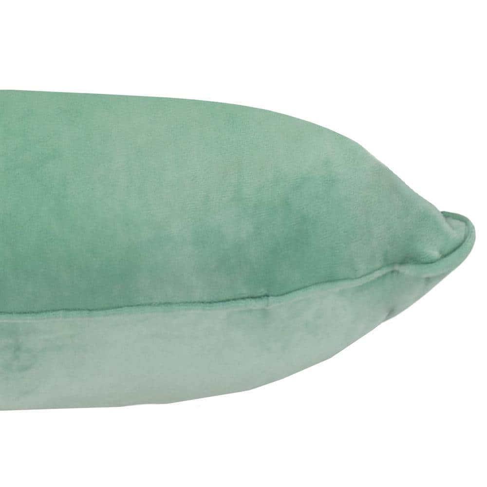 Como Green Velvet Decorative Pillow Covers Set of 2