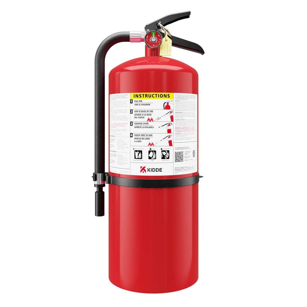 Kidde Pro Plus Rechargeable 6-A:120-B:C Class ABC 20 lb. Fire