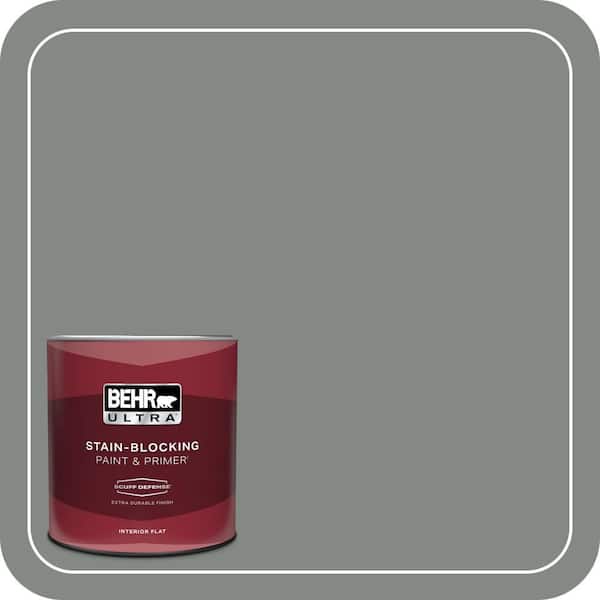 BEHR ULTRA 1 qt. #710F-5 Valley Hills Extra Durable Flat Interior Paint & Primer