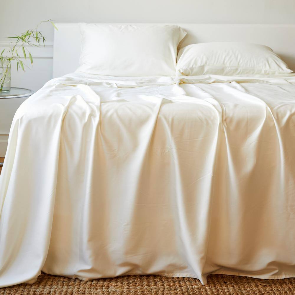 Ivory Queen Bamboo Viscose Cooling Bed Sheet Set