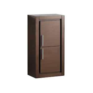 Allier 16 in. W x 30 in. H x 10 in. D Bathroom Linen Storage Cabinet in Wenge Brown