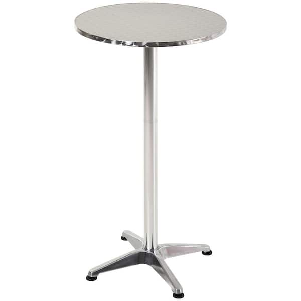 Metal Bar Height Outdoor Bistro Table, How High Should A Bistro Table Be