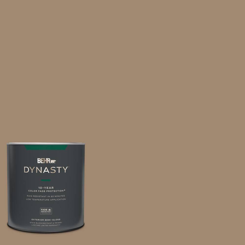 BEHR DYNASTY 1 qt. 700D5 Toffee Crunch SemiGloss Exterior StainBlocking Paint & Primer