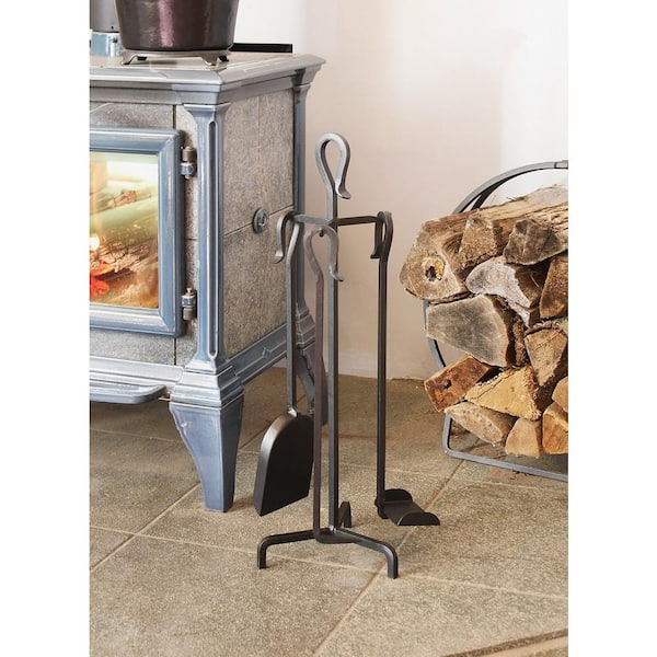 26 in. Tall Black Berlin Iron Set of 4 Mini Fireplace Tools