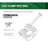 The Plumber's Choice 1/2 in. Polyethylene Full Clamp J-Hook with