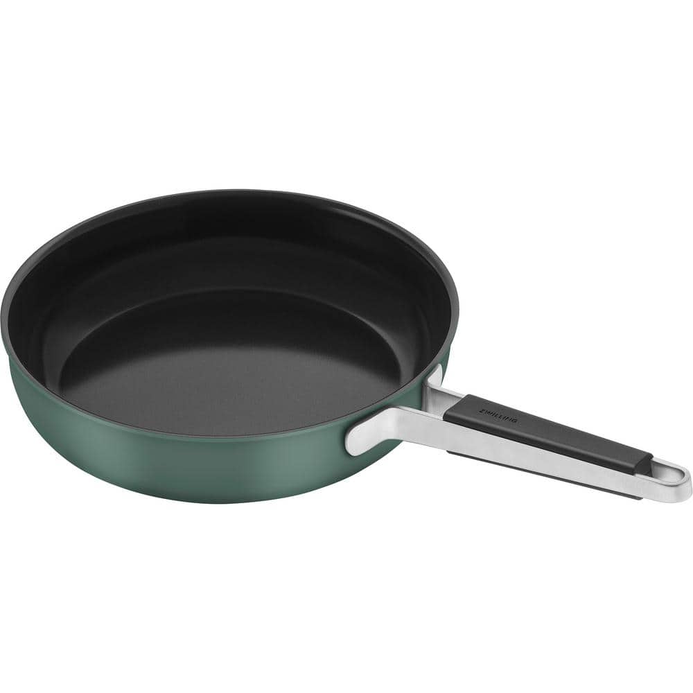 11" Green Stainless Steel Ceramic Nonstick Fry Pan