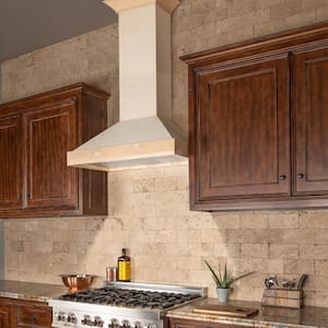 30 in. 400 CFM Ducted Vent Wall Mount Range Hood in Unfinished Wood