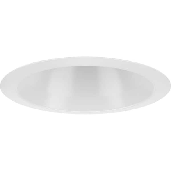6 in. PAR30S Satin White Open Recessed Trim for 6 in. Shallow Housing, 1 Pack