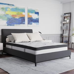 Capri Comfortable Sleep Full Size 10 in. Hybrid Pocket Spring and Foam Mattress, Foam Pocket Spring Hybrid Mattress