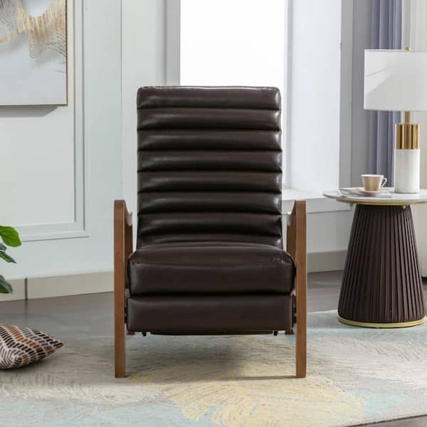 Bestier 26 W Brown Luxurious Oil Wax Leather Push-back