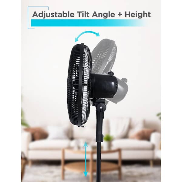 BLACK+DECKER BFP16MX 16 in. Pedestal Fan, Standing Fan with 3